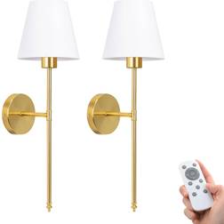 NIORSUN Battery Operated Gold Wall Light 2