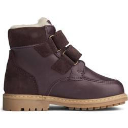 Wheat Stewie Tex Velcro Boot - Eggplant