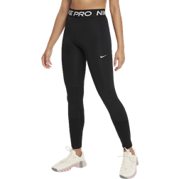 Nike Older Kid's Pro Dri-FIT Leggings - Black/White (DA1028-010)