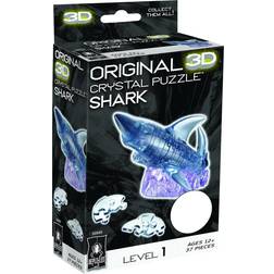 Bepuzzled 3D Crystal Puzzle Shark 37 Pieces