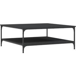 vidaXL 832843 Black Coffee Table 100x100cm