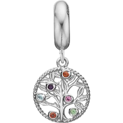 Christina My Family Tree Charm - Silver/Multicolour