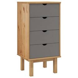 vidaXL 348580 Brown/Grey Commode 45x90cm