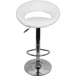 AMSTYLE Adjustable Design White Bar Stool 102cm