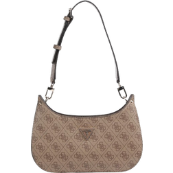 Guess Meridian Mini Latte Logo Shoulder Bag - Light Brown