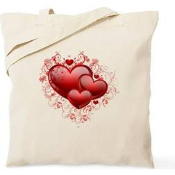 Cafepress Hearts Tote Bag Small - Beige