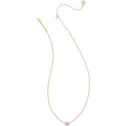 Kendra Scott Mini Elisa Satellite Pendant Necklace - Gold/Pink