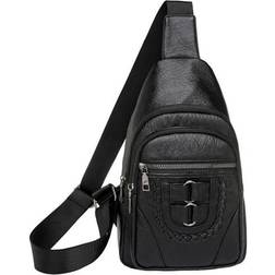 EHQJNJ Large Sling Bag - Black