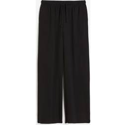 H&M Wide-Leg Joggers - Black