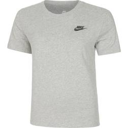 NIKE Sportswear Club Essentials T-shirt - Dark Gray Heather/Black