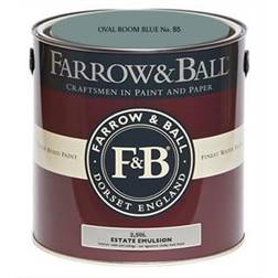 Farrow & Ball Estate Emulsion Takfärg, Väggfärg Oval Room Blue 2.5L