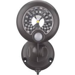 Mr Beams LED Security Brown Wall Flush Light 11.2cm