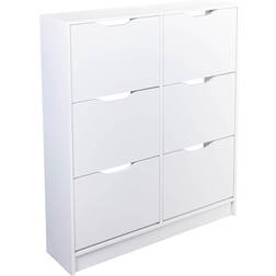 Inter Link Westphalen SK6 White Shoe Rack 101x129cm