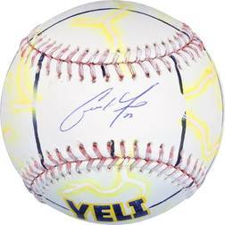 Fanatics Authentic Christian Yelich Milwaukee Brewers Autographed Baseball Hand Painted by Artist Stadium Custom Kicks #1 of Limited Edition