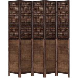 vidaXL Solid Imperial Dark Brown Rumsavdelare 180x220cm