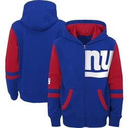 Outerstuff Youth Royal New York Giants Colorblock Full-Zip Hoodie