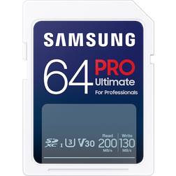 Samsung PRO Ultimate SDXC Class 10 UHS-I U3 V30 200/100MB/s 64GB