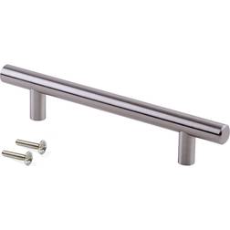 Emuca furniture handle Orlando, L188mm, 128mm center distance, steel, satin nickel 1pcs