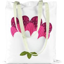 Bonamaison Printed Shopping Bag - White