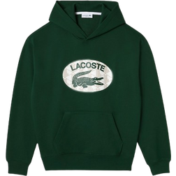 Lacoste Men's Loose Fit Monogram Hoodie - Pine Green