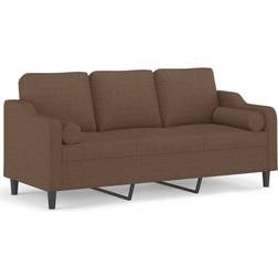 vidaXL Fabric Brown Soffa 198cm 3-sits
