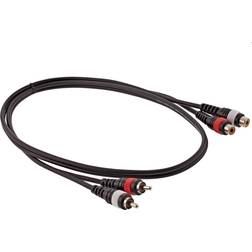 Gear4music RCA-Phono Förlängningskabel 1 m