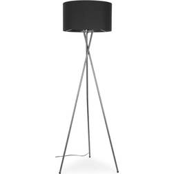 ValueLights Modern Polished Chrome Tripod Floor Lamp