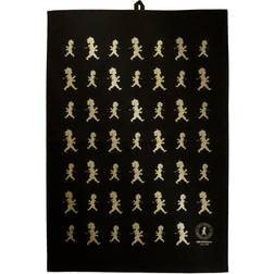 Solstickan Tea Kitchen Towel Gold, Black (70x50cm)