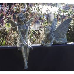 Garden Mile Winged Fairies Ornaments Sitting Laying Fairy Decorations