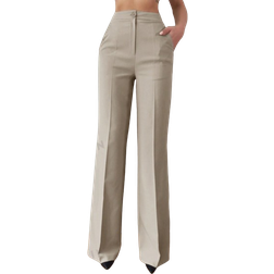 Shein Solid Slant Pocket Suit Pants