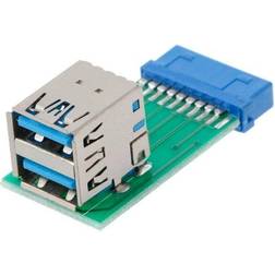 Nordic AE-111 3.0 20pin Header - 2xUSB A Adapter M-F