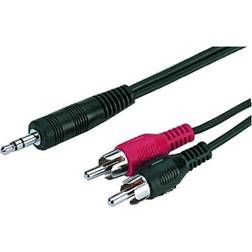 Monacor 2RCA-3.5mm M-M 1.2m