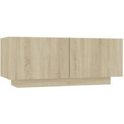 vidaXL 3082768 Sonoma Oak Table de chevet 35x100cm