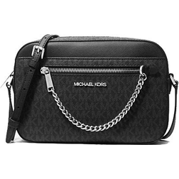 Michael Kors Jet Set Large Logo Crossbody Bag - Black