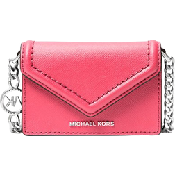 Michael Kors Jet Set Micro Saffiano Leather Envelope Crossbody Bag - Rosa