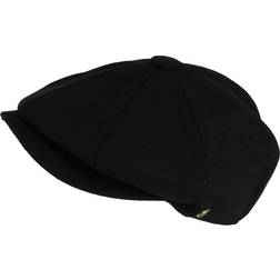 Epoch Hats Melton Quarter Newsboy Cap - Black