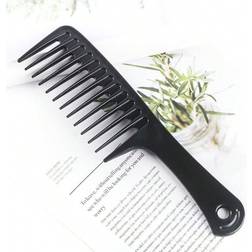 Shein 1pc Wide Tooth Comb For Long Hair, Suitable For Curly Hair, Easy To Comb, Of Resin Plastic