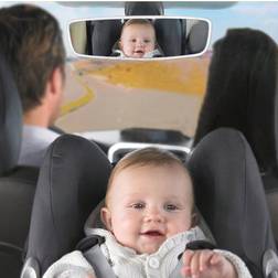 Shein 1pc Baby Boys Girls Black Abs Shatterproof Backseat Mirror For Car, 360 Degree Rotating