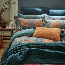 Morris & Co Honeysuckle Tulip Double Duvet Cover Turquoise