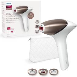 Philips Philips Lumea IPL Hair Removal 9000 Series Hair Removal Device with SenseIQ Technology, 3 Attachments for Body, Face, and Precision