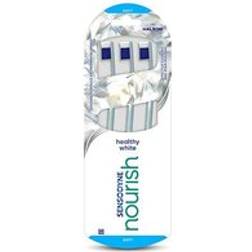 Sensodyne Nourish Healthy White Toothbrush, Gentle on Teeth, 3 Pack