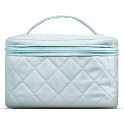 Gillian Jones Beauty Box in quilted nylon Blue