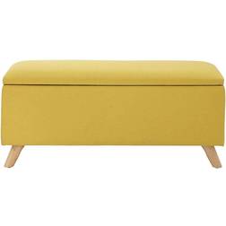 GFW Secreto Lift Up Mustard Storage Bench 98x43cm