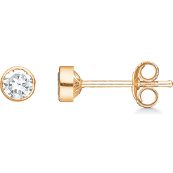 Støvring Design Ear Studs Earrings - Gold/Transparent