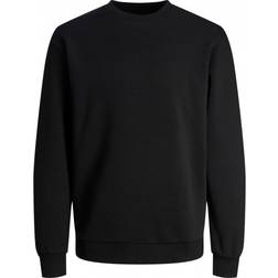 Jack & Jones Plain Crew Neck Sweatshirt - Black