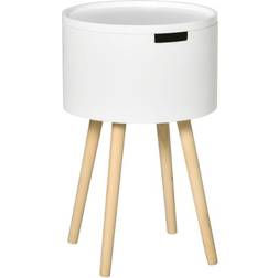 Homcom Hidden White Small Table 38x38cm