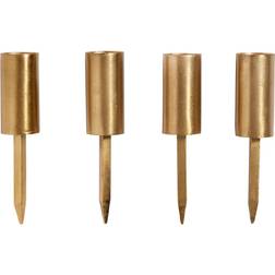 Nordal Candle Cup Gold Lysestage 12cm