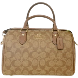 Coach Rowan Satchel In Signature Canvas - Khaki Saddle 2