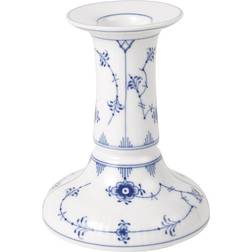 Royal Copenhagen Musselmalet Riflet White/Blue Ljusstake 11.5cm