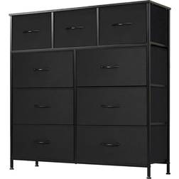 DUMOS Fabric Closet Organizer Black Kommode 30.5x101.6cm